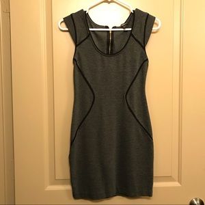 EXPRESS gray and black work dress